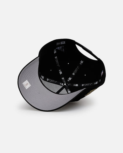 New Era Chicago Bulls 'Raised Metallic Chainstitch' 9FORTY A-Frame Snapback Black