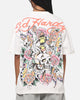 Ed Hardy Floral Skull T-Shirt Off White