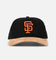 New Era San Francisco Giants 'Corduroy Suede' Pre-Curved Golfer Snapback Washed Black