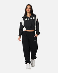 Nike Women's Sportswear Phoenix Fleece Oversized French Terry Sweatpants Black/Sail