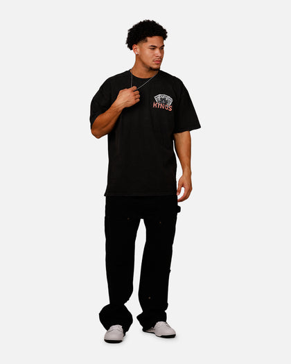Culture Kings Reaper T-Shirt Black Acidwash