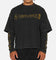 Saint Morta Scripture Long Sleeve Layered T-Shirt Vintage Black