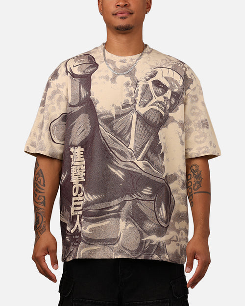 Hypland X Attack On Titan Colossal T-Shirt Chocolate