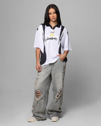 Loiter United Football Jersey White/Black