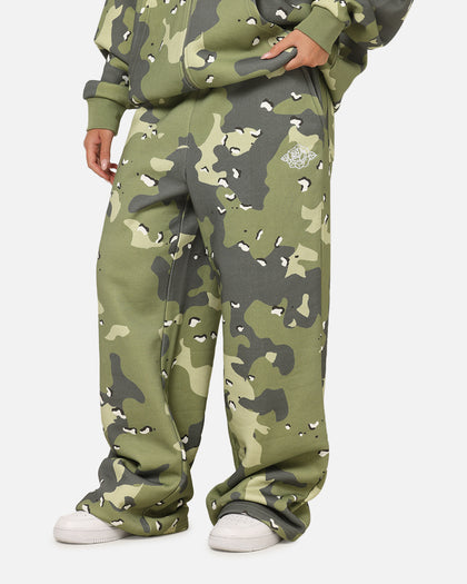 Carre Sideline Trackpants Green Camo