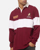 Mitchell & Ness Queensland Maroons Panelled Rugby Shirt Maroon