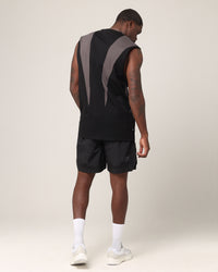 Saint Morta Rage Oversized Muscle T-Shirt Black/Grey