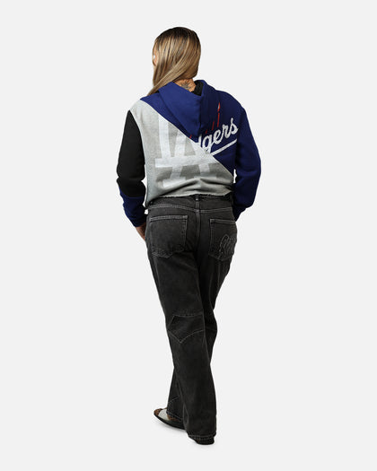 New Era Women's Los Angeles Dodgers Team Split Hoodie Blue/Grey