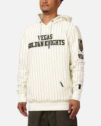 Pro Standard Vegas Golden Knights Pinstripe Hoodie Eggshell/Yellow