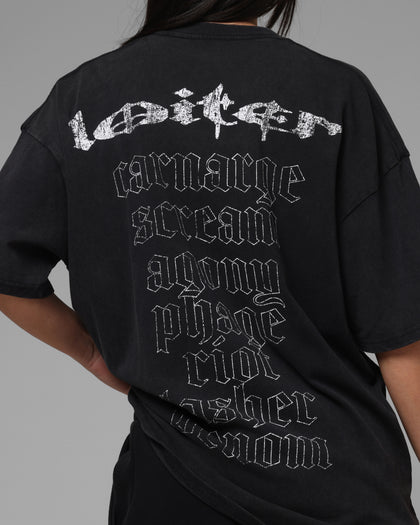 Loiter Marvel Symbiote Vintage T-Shirt Black