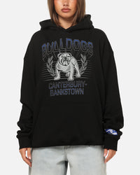 Bleacher Athletic Canterbury-Bankstown Bulldogs NRL Adult Club Wreath Hoodie Black