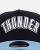 New Era Oklahoma City Thunder 'Ocean' 9FORTY A-Frame Snapback Navy/Sky Blue