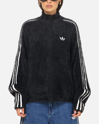 Adidas Faux Mohair Classic Track Top Black/Off White