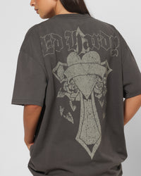 Ed Hardy Sacred Heart T-Shirt Black Wash