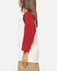 Nike 3/4 Sleeve Raglan Top Crimson/White