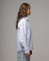 American Thrift Oxford Long Sleeve Shirt Blue Stripe