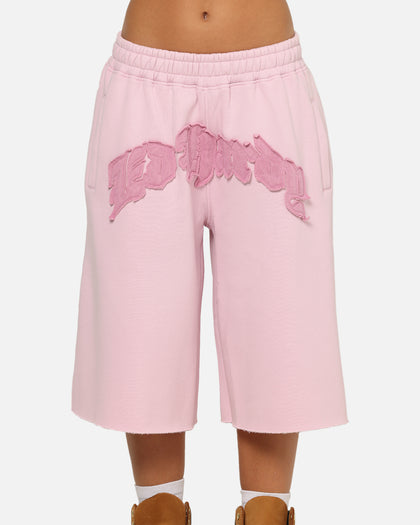 Ed Hardy Double Dragon Applique Shorts Pink