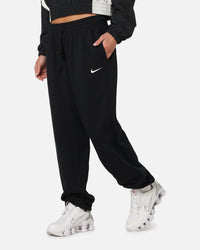Nike Women's Sportswear Phoenix Fleece Oversized French Terry Sweatpants Black/Sail