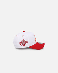 New Era Atlanta Braves 'Satin Blaze' 9FORTY A-Frame Snapback White/Scarlet