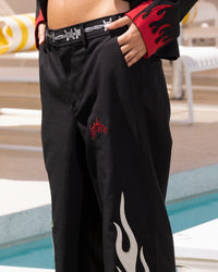 Loiter Western Trouser Black