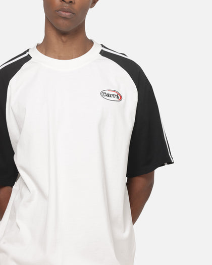 Carre Raglan Stripe T-Shirt White