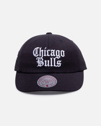 Mitchell & Ness Chicago Bulls 'Black Letter' Legacy Low Profile Snapback Black