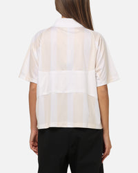Nike Women's Sportswear Street Oversized Striped Jersey Chalk/White