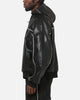 Carré Velocity Vegan Leather Bomber Jacket Black