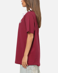 Bleacher Athletic Manly Warringah Sea Eagles NRL Adult Golf Polo T-Shirt Maroon