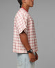 Loiter Script T-Shirt Pink Check