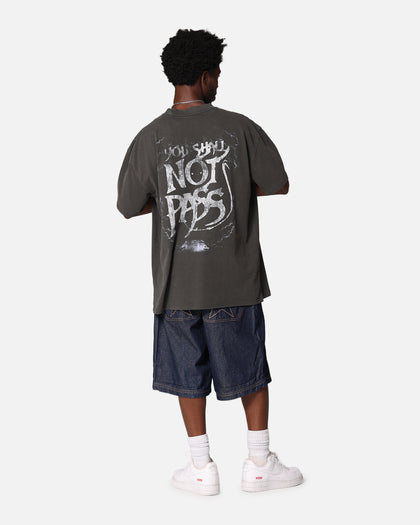 American Thrift X The Lord Of The Rings Gandalf Heavy T-Shirt Black Wash