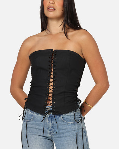 Ed Hardy Women's Seige Corset Black