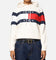 Tommy Jeans Women's TJW Center Flag Hoodie Sweater Ancient White