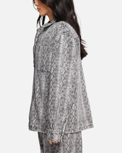 XXIII Snake Skin Jacket Black Snake Print