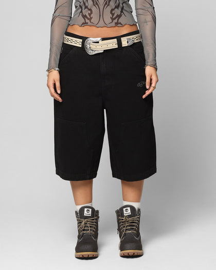 Ed Hardy Dragon Jorts Black