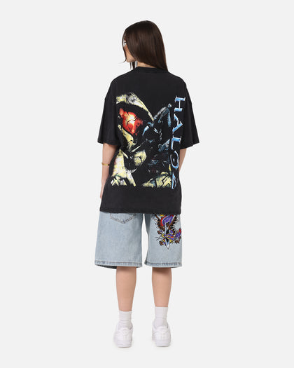 73Studio X Halo Halo 2 Masterchief Vintage T-Shirt Black Acidwash