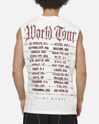 Saint Morta World Tour Oversized Muscle T-Shirt Off White
