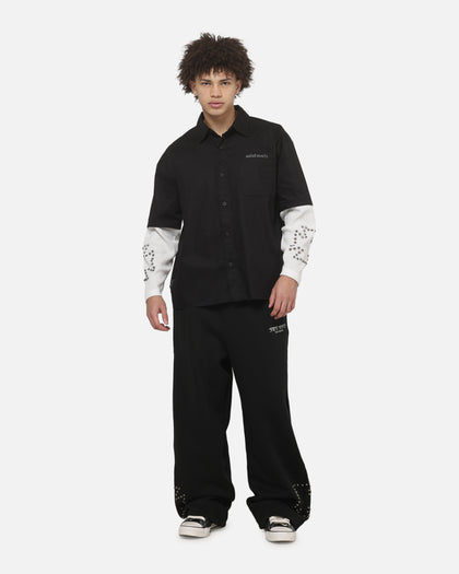 Saint Morta Marked Baggy Sweatpants Off Black