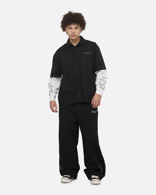 Saint Morta Marked Baggy Sweatpants Off Black