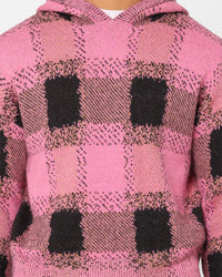 XXIII Dalas Plaid Hoodie Pink/Black