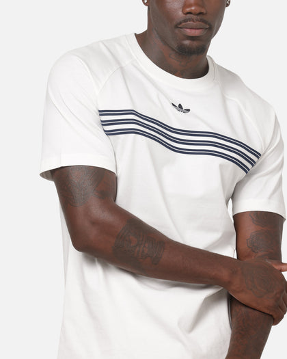 Adidas Chest Stripes 98 T-Shirt White