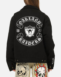 Mitchell & Ness Las Vegas Raiders Workwear Jacket Washed Black