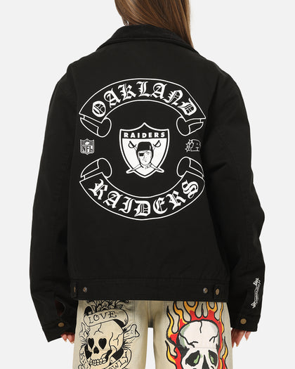 Mitchell & Ness Las Vegas Raiders Workwear Jacket Washed Black