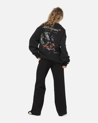 Mitchell & Ness X Mclaren Lando Norris Signature Crewneck Washed Black