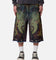 MNML Ultra Baggy Leopard Denim Shorts Multi