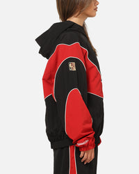 Mitchell & Ness Chicago Bulls Nylon Tracksuit Jacket Black/Red