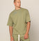 Carré Blanc Boxy T-Shirt Military