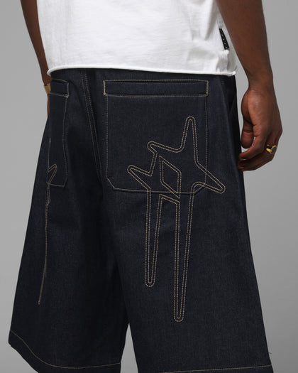 Loiter Star Born Jorts Raw Indigo