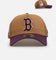 New Era Boston Red Sox 'Rustic Rose' 9FORTY A-Frame Trucker Snapback Wheat