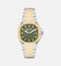 Aston Martin GPQ Two-Tone Case Bertelli Green Dial Bracelet Watch Silver/Gold/Green